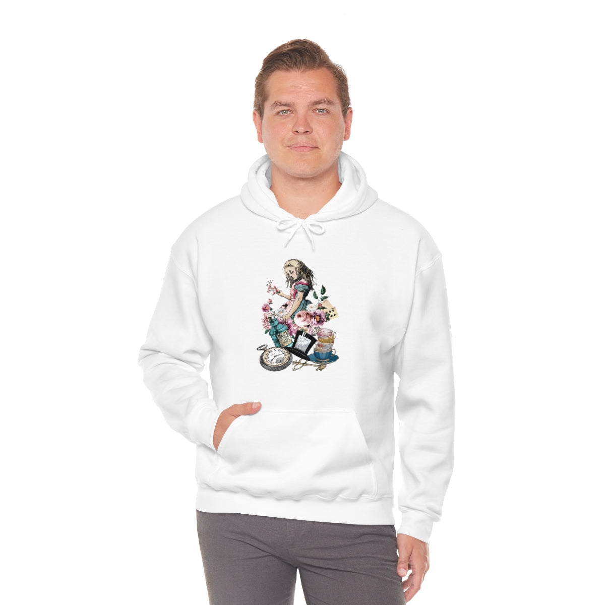 Pullover Hoodies-Alice in Wonderland Gifts 44 Colorful