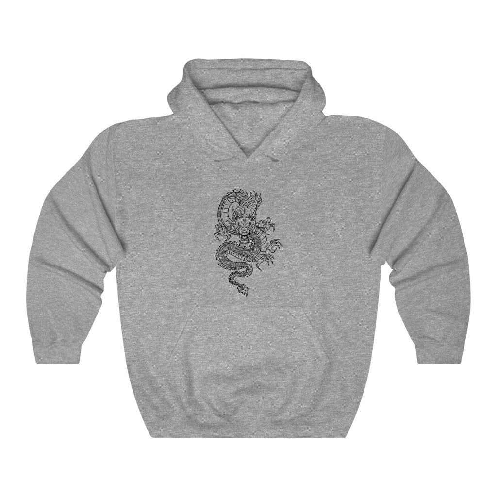 Pullover Hoodies-Dragon | Printify