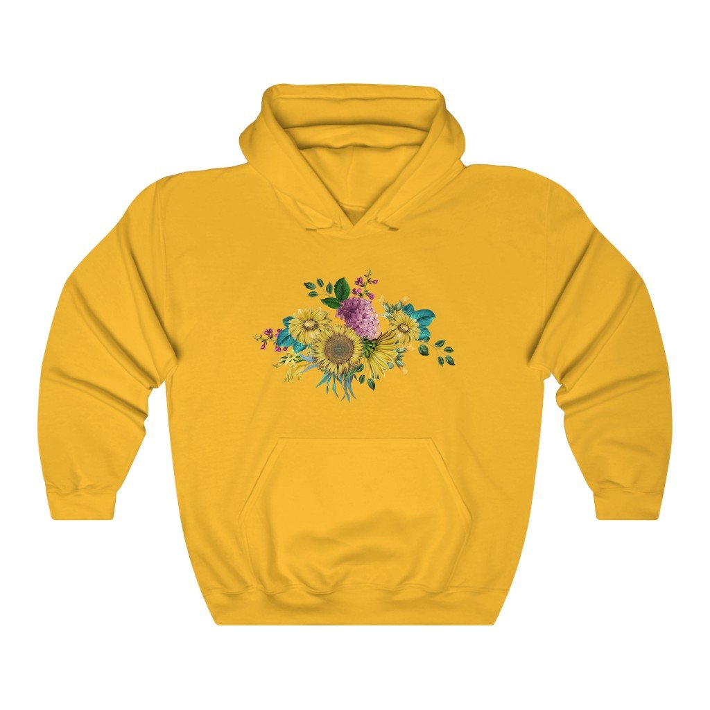 Pullover Hoodies-Vintage Flowers 101 | Printify