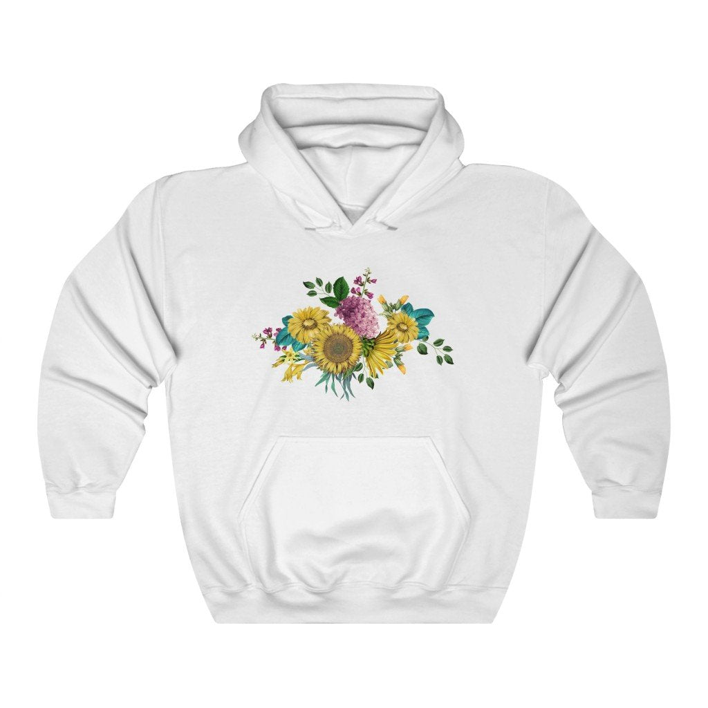 Pullover Hoodies-Vintage Flowers 101 | Printify