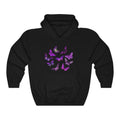 Pullover Hoodies-Vintage Purple Butterfly Hoodie 103 |