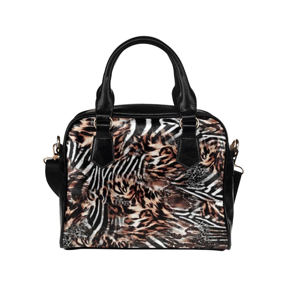 Shoulder Handbag-Animal Print 102 Vegan Leather Shoulder
