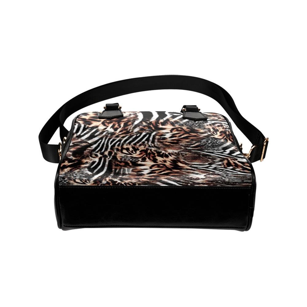 Shoulder Handbag-Animal Print 102 Vegan Leather Shoulder