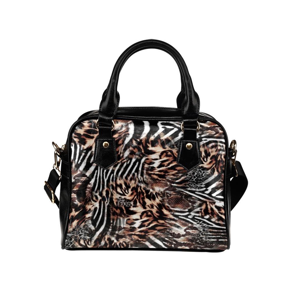 Shoulder Handbag-Animal Print 102 Vegan Leather Shoulder