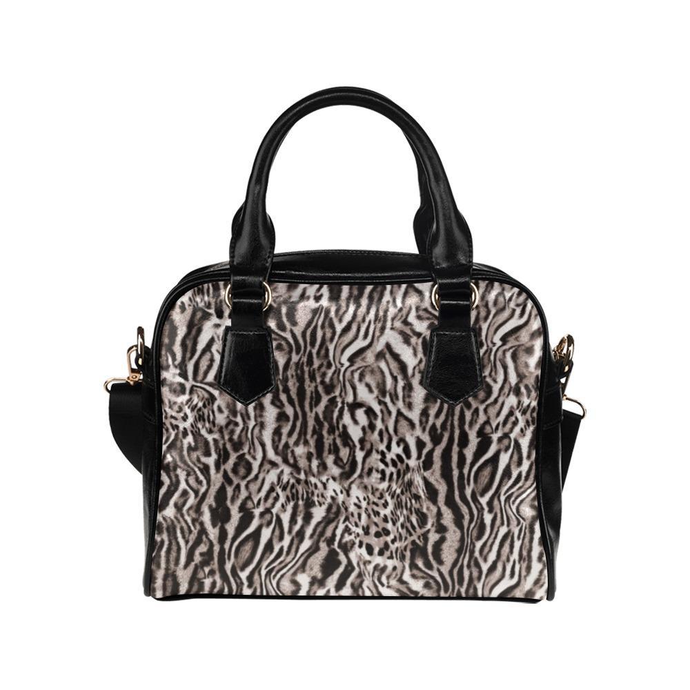 Shoulder Handbag-Animal Print 103 Vegan Leather Shoulder