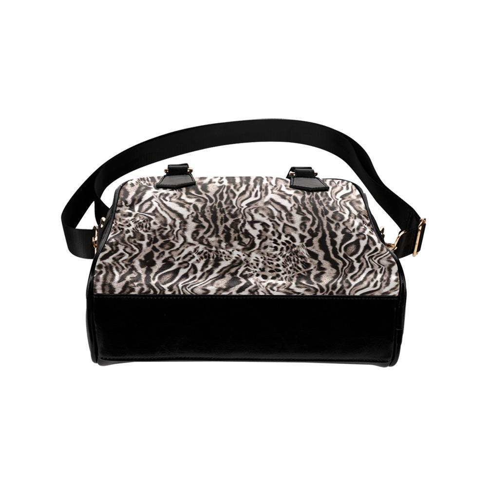 Shoulder Handbag-Animal Print 103 Vegan Leather Shoulder