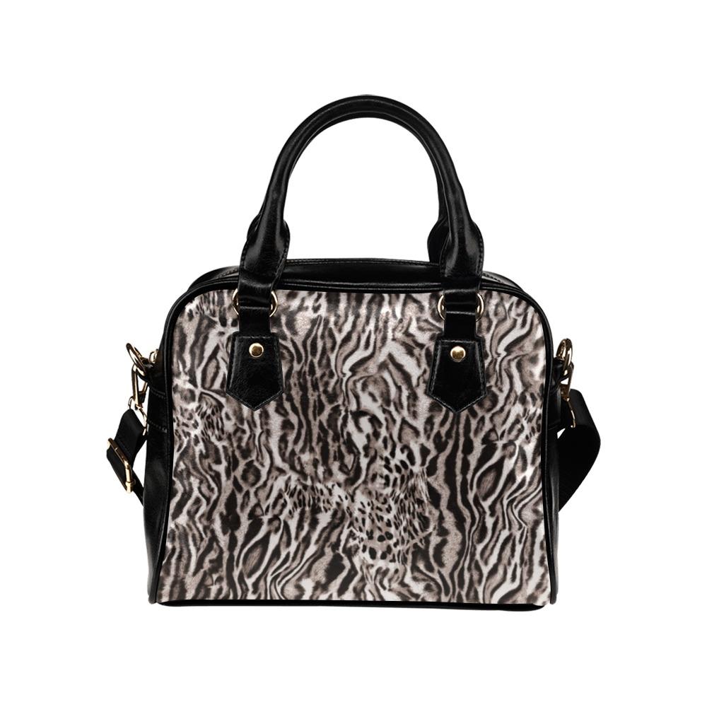 Shoulder Handbag-Animal Print 103 Vegan Leather Shoulder