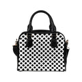 Shoulder Handbag-Classic Black and White 113 Vegan Leather