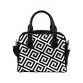 Shoulder Handbag-Classic Black and White 121 Vegan Leather