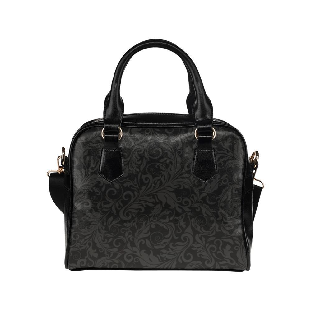 Shoulder Handbag-Classic Pattern Vegan Leather Shoulder