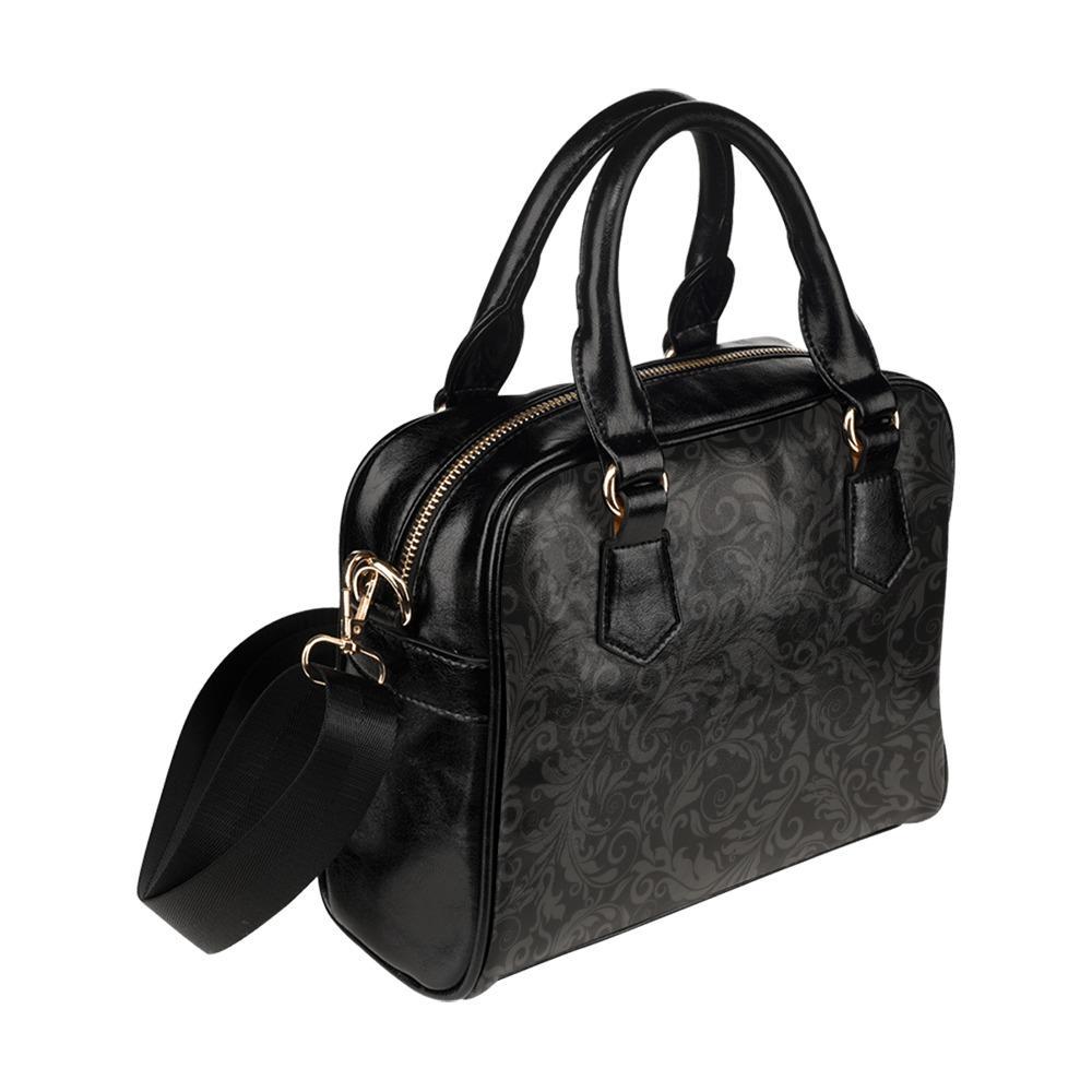 Shoulder Handbag-Classic Pattern Vegan Leather Shoulder