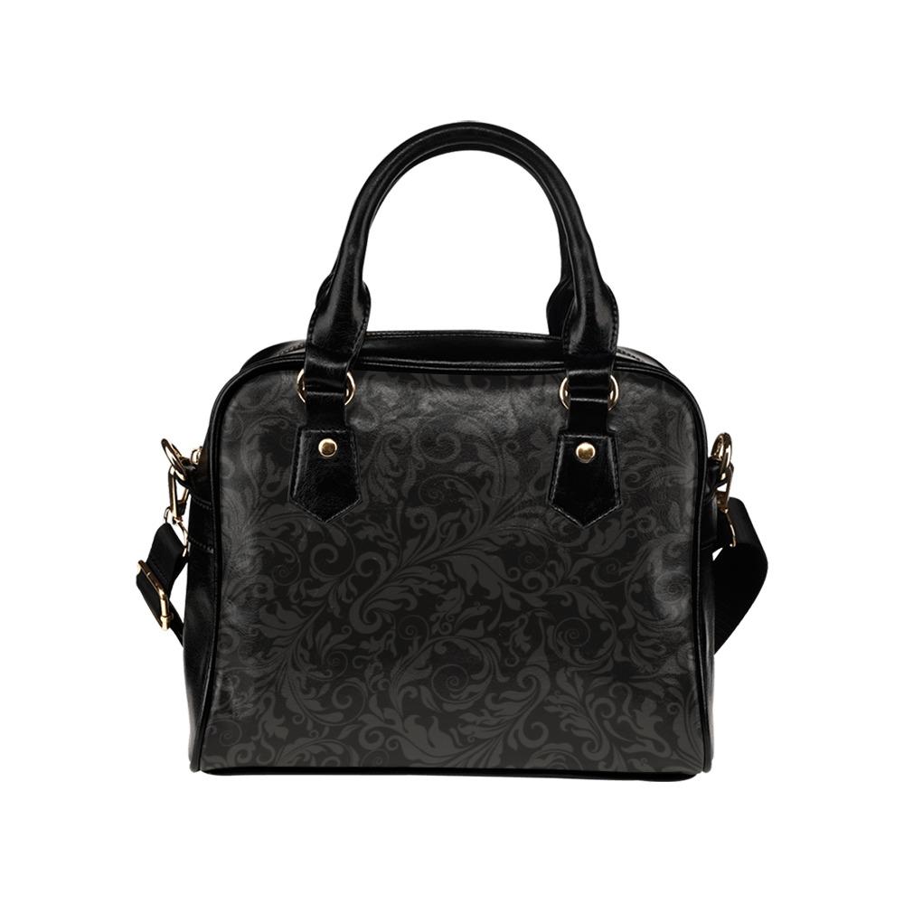Shoulder Handbag-Classic Pattern Vegan Leather Shoulder