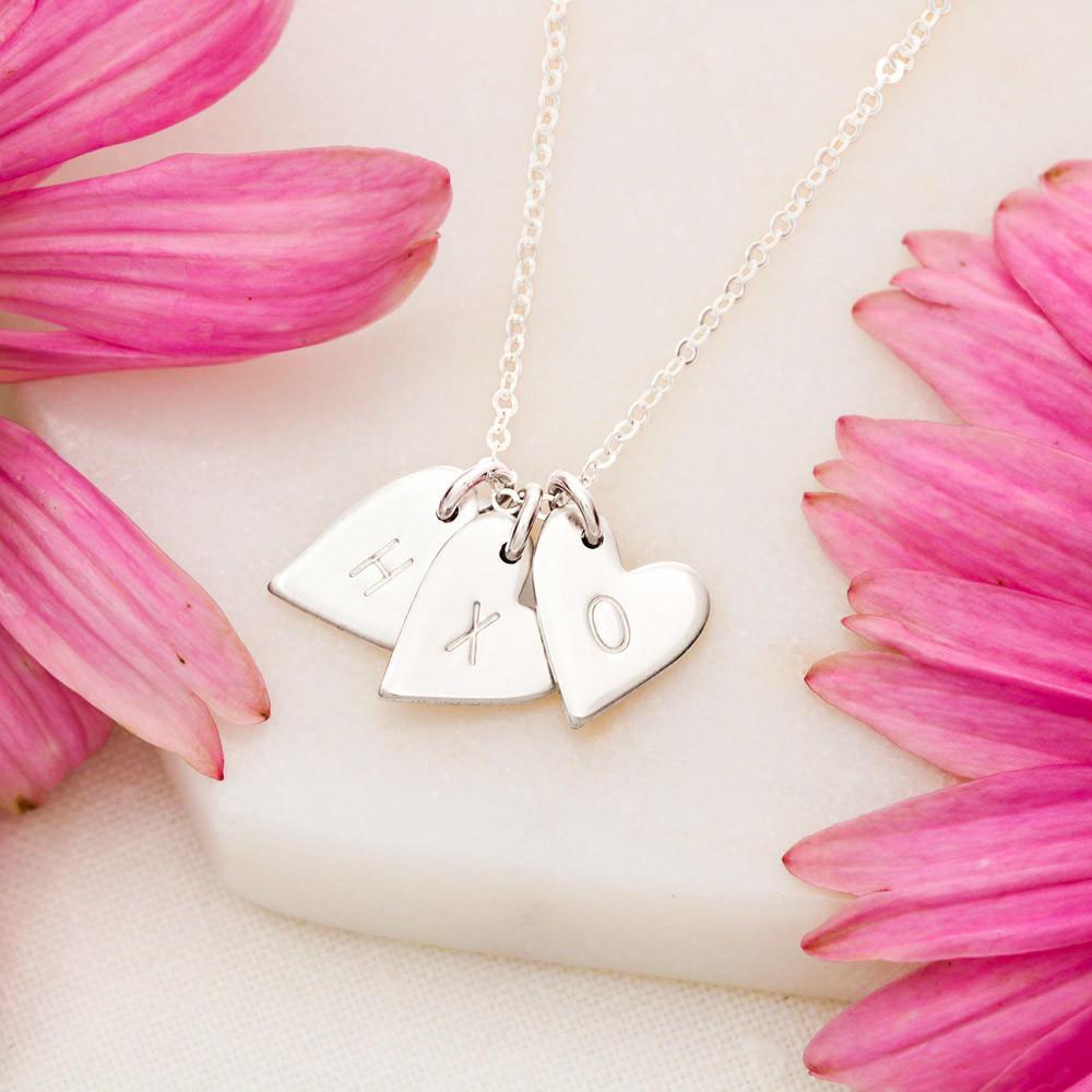 The Sweetest Hearts Necklace - Hugs + Kisses | ACES INFINITY