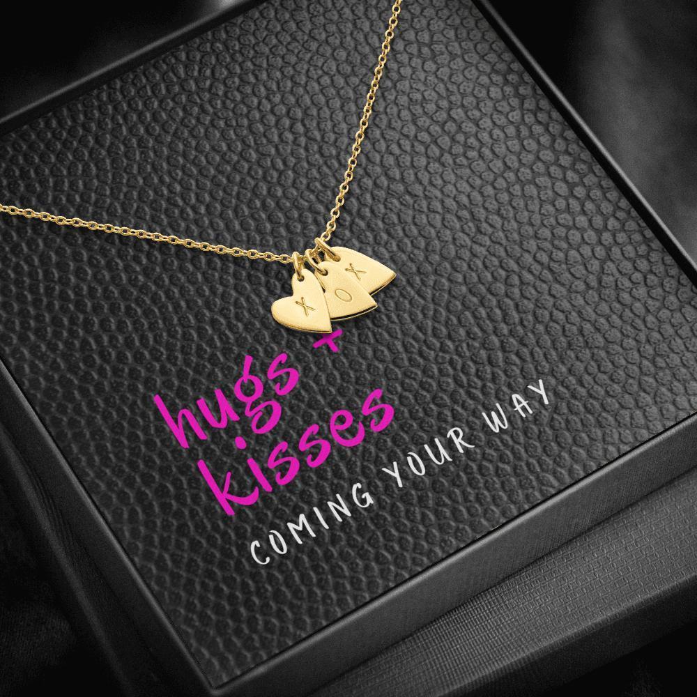 The Sweetest Hearts Necklace - Hugs + Kisses | ACES INFINITY