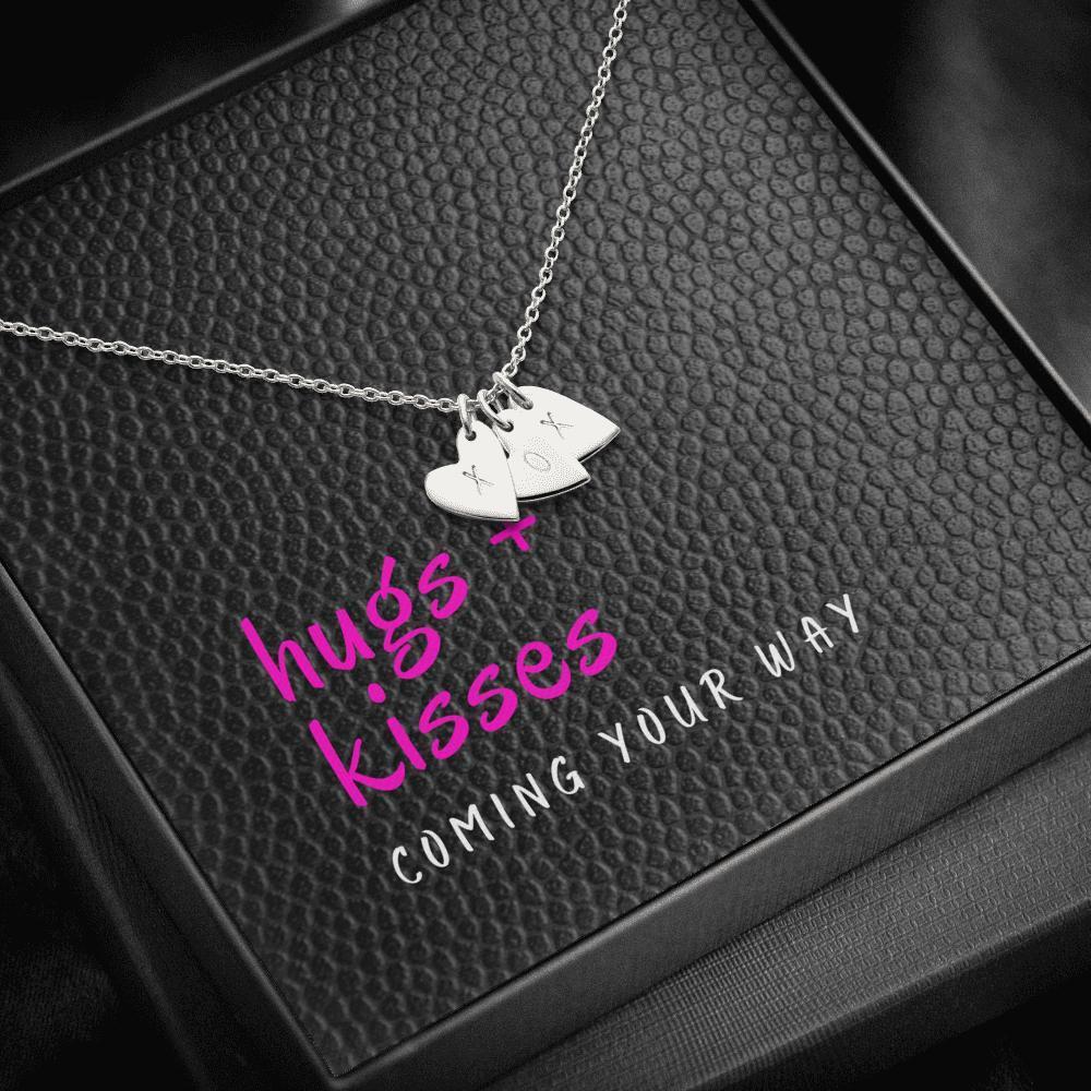The Sweetest Hearts Necklace - Hugs + Kisses | ACES INFINITY