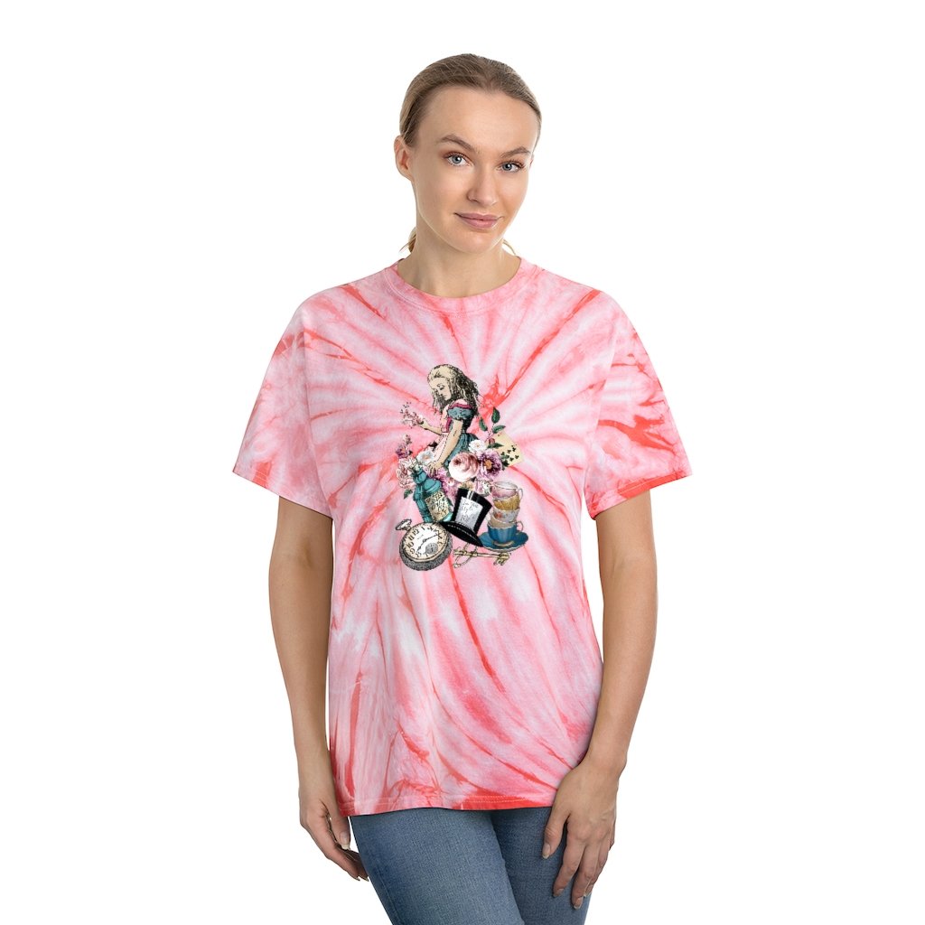 Tie Dye Shirt-Alice in Wonderland 45 Colorful Series Tie Dye