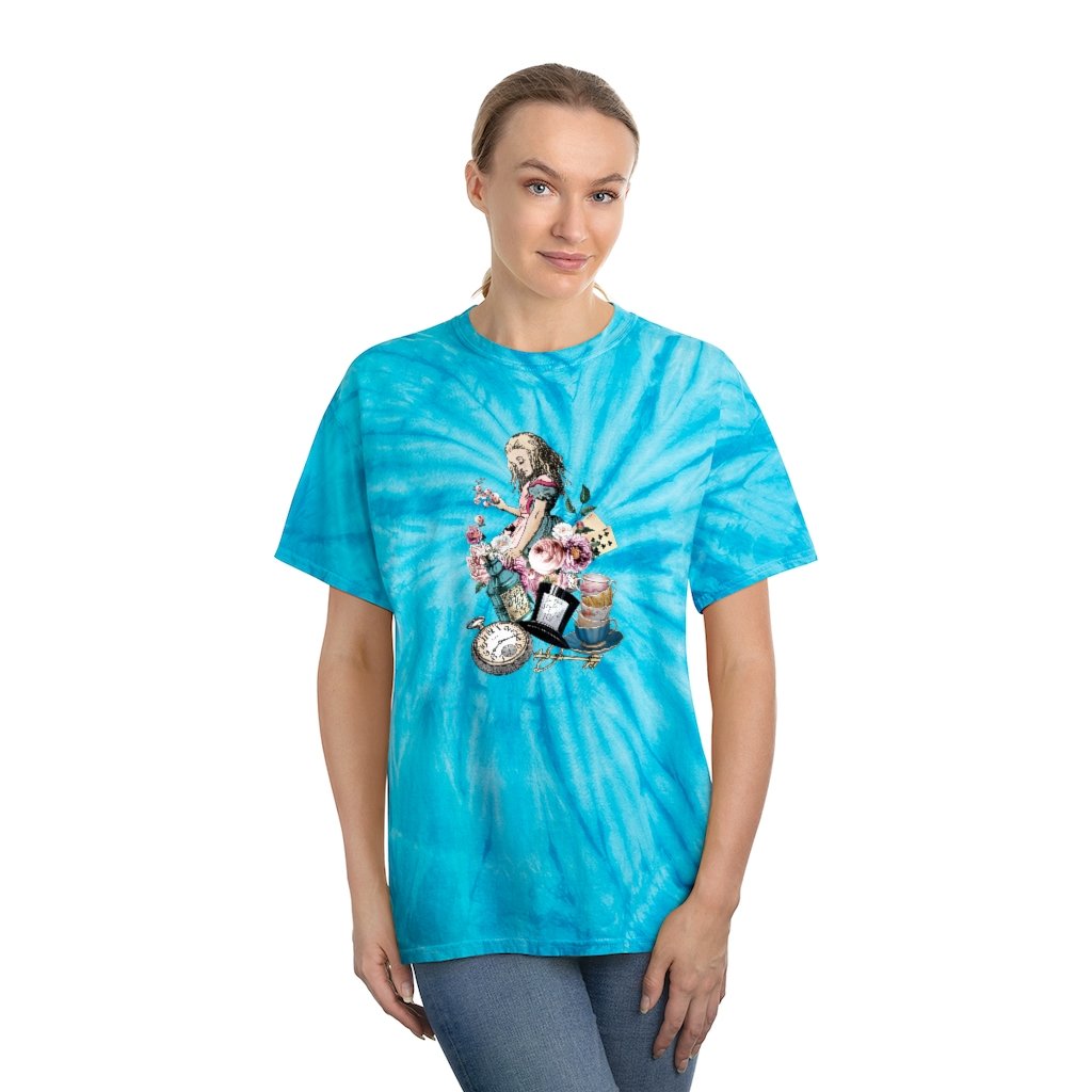 Tie Dye Shirt-Alice in Wonderland 45 Colorful Series Tie Dye