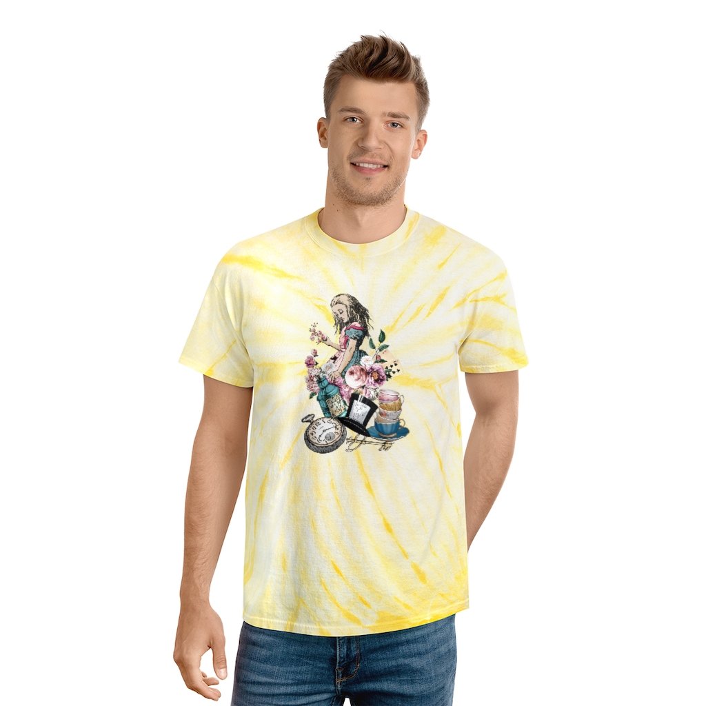 Tie Dye Shirt-Alice in Wonderland 45 Colorful Series Tie Dye