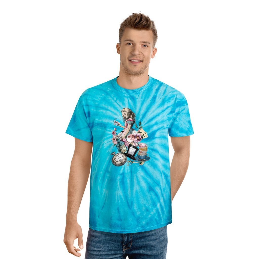 Tie Dye Shirt-Alice in Wonderland 45 Colorful Series Tie Dye