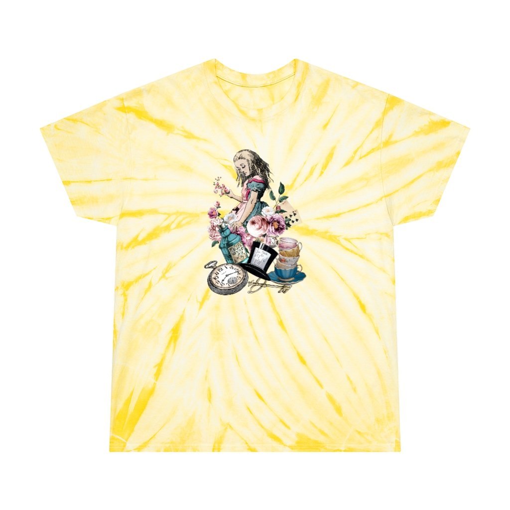 Tie Dye Shirt-Alice in Wonderland 45 Colorful Series Tie Dye