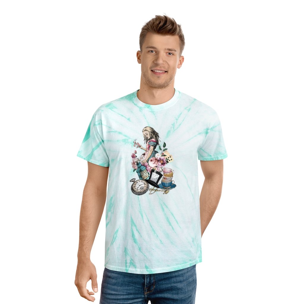 Tie Dye Shirt-Alice in Wonderland 45 Colorful Series Tie Dye
