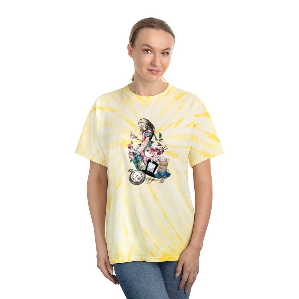 Tie Dye Shirt-Alice in Wonderland 45 Colorful Series Tie Dye