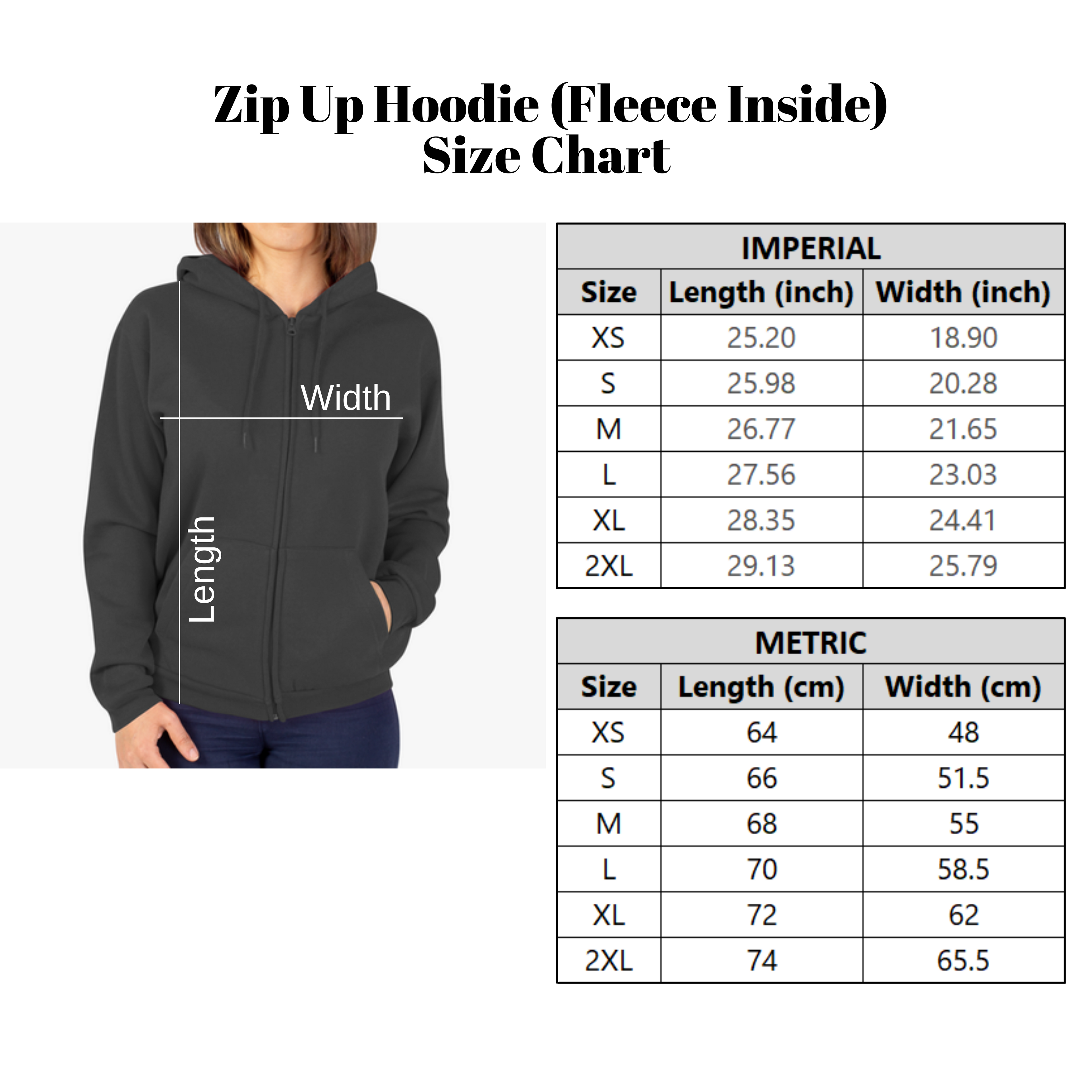 Zip Up Hoodie (Fleece Inside)-Alice in Wonderland 34 Red