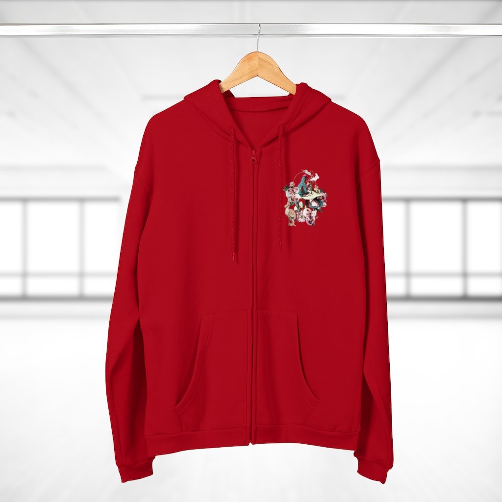 Zip Up Hoodie (Fleece Inside)-Alice in Wonderland 41 