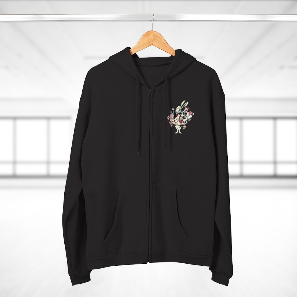 Zip Up Hoodie (Fleece Inside)-Alice in Wonderland 43 