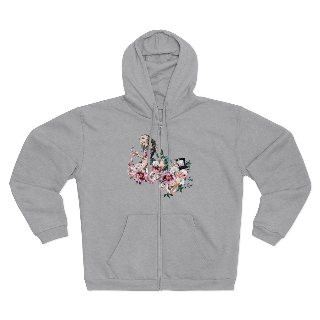 Zip Up Hoodie (Fleece Inside)-Alice in Wonderland 44 