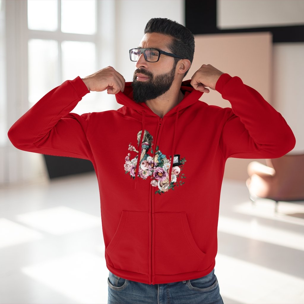 Zip Up Hoodie (Fleece Inside)-Alice in Wonderland 44 
