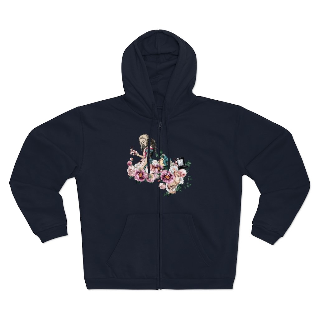 Zip Up Hoodie (Fleece Inside)-Alice in Wonderland 44 