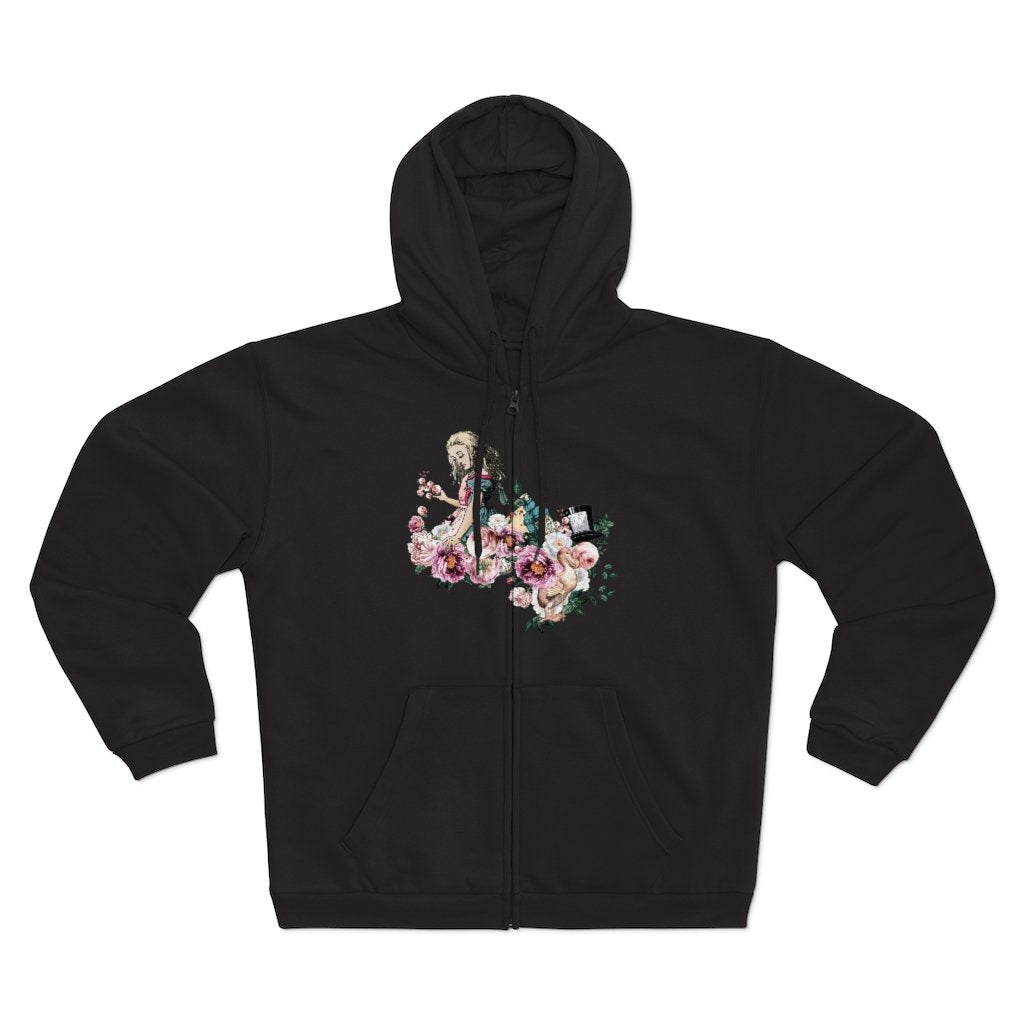 Zip Up Hoodie (Fleece Inside)-Alice in Wonderland 44 